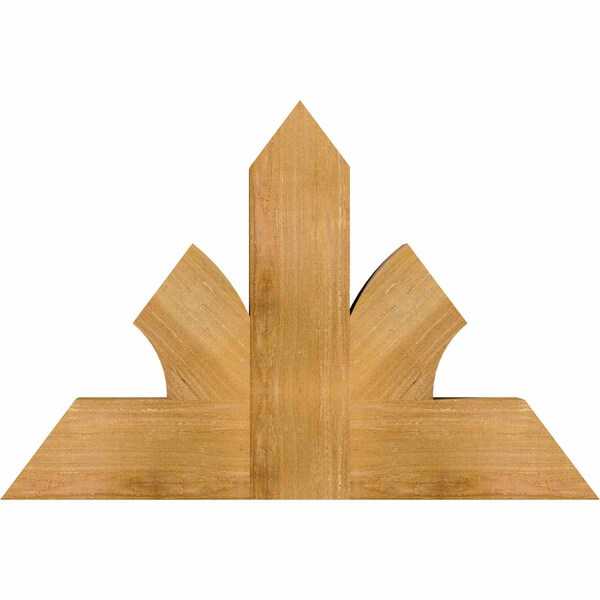 Ekena Millwork Richland Rough Sawn Timber Gable Bracket, Western Red Cedar, 36"W x 24"H x 4"D x 6"F, 16/12 Pitch GBW036X24X0406RIC00RWR - main